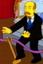 Comrade Lenin as a guest star on The Simpsons